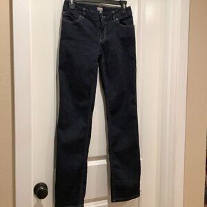 J. Jill Slim Leg Stretch Jeans, blue denim, size 2